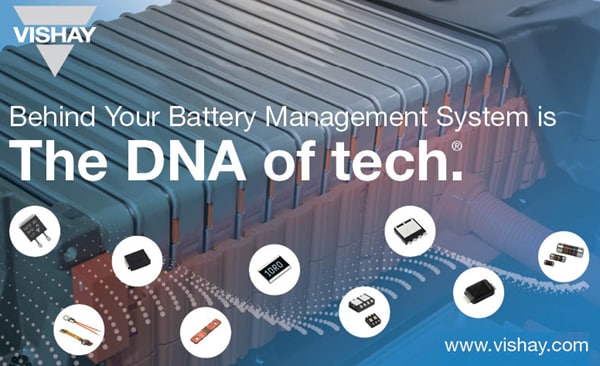 インフォグラフィック - Vishay バッテリマネジメントシステム用ソリューション